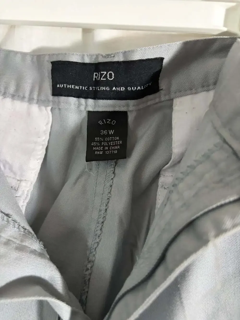 Rizo Men's Gray Cargo Shorts